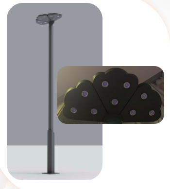 3-Meter courtyard light